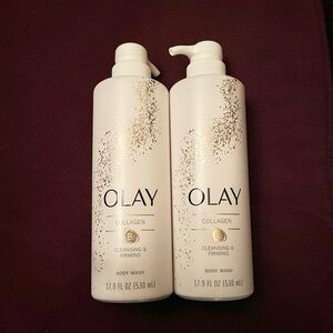 New!!! (2) TWO Olay Collagen Cleansing and Firming Body Wash